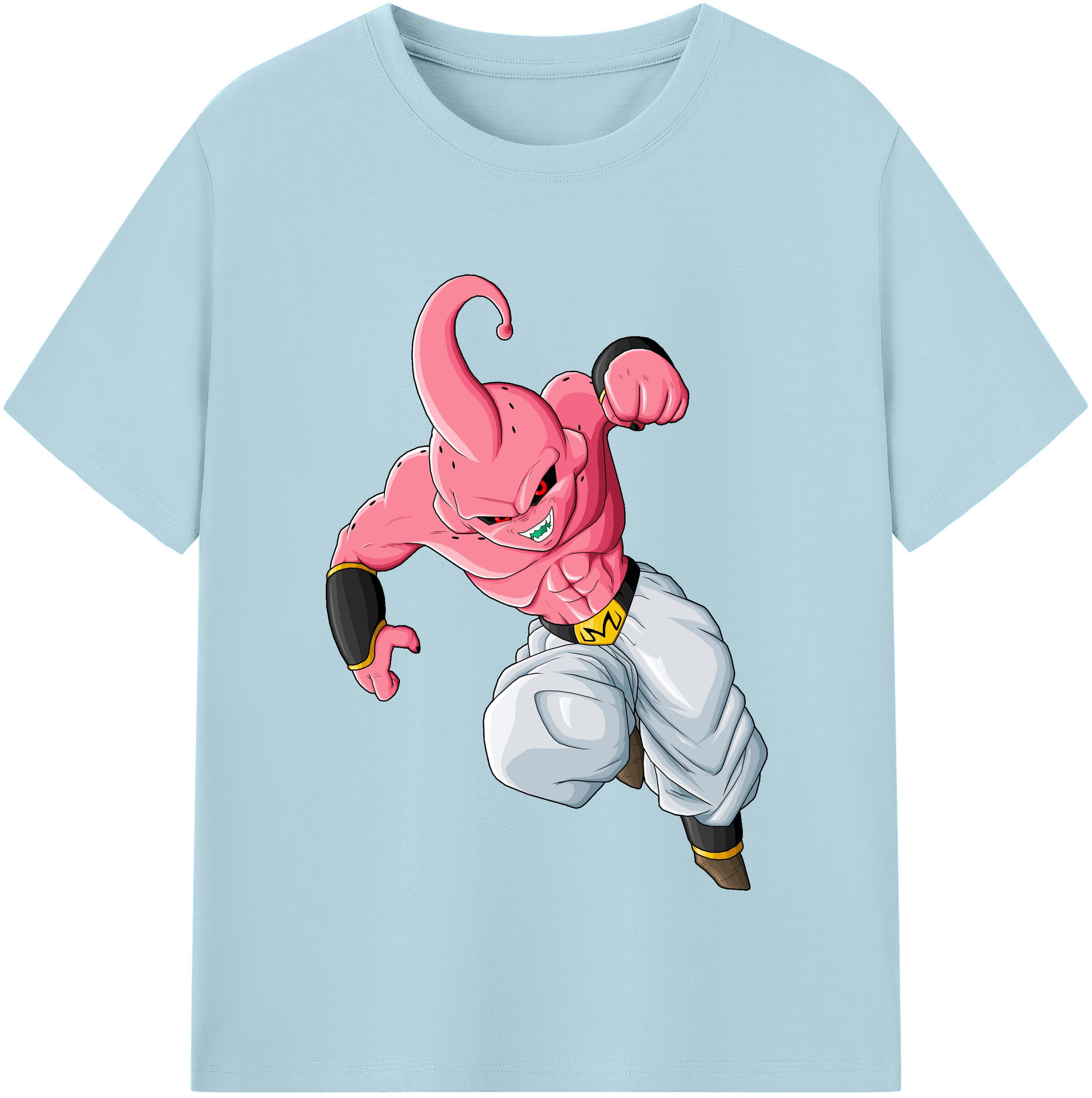 （画像用） ドラゴンボール 魔人ブウ DRAGON BALL Majin Buu 綿100％半袖Tシャツ（フロントプリント）